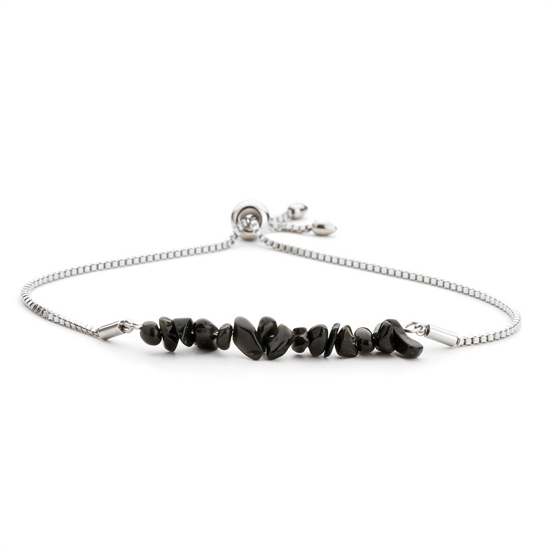 Agate noire-argent