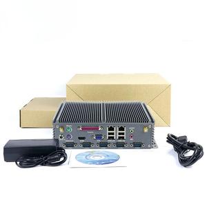 Venta caliente J1900 Quad Industrial Pc caja sin ventilador sistema integrado ordenador sin ventilador Mini PC soporte de aluminio puro 2 LAN 1 COM 4USB - Product Image 6