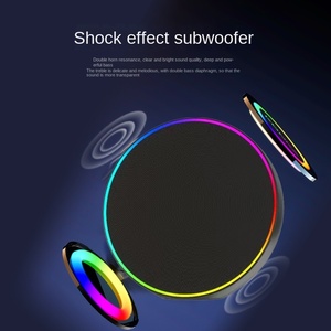 <strong>2025</strong> New B39 Desktop Portable <strong>Multi</strong> <strong>Functional</strong> Digital Circular Wireless <strong>Speaker</strong> With Clock Alarm Clock - Product Image 4