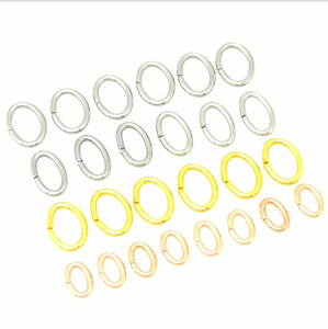 Wholesale 6mm Stainless Steel <strong>Fashion</strong> Shape <strong>Ring</strong> Connector Thick Wire Oval Shape Jewelry <strong>Jump</strong> <strong>Ring</strong>