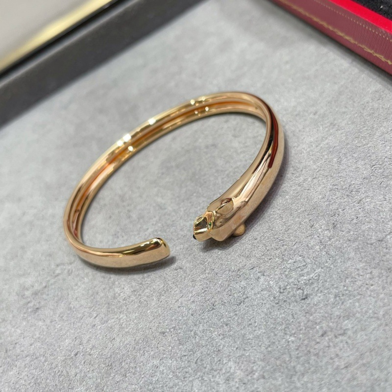 <strong>Jade</strong> domineering leopard print women's bracelet classic smooth eyes high-end light luxury wedding style gift for girlfriend - Product Image 5
