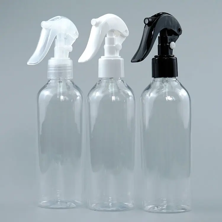 الجملة شفافة 250 مللي الحيوانات الأليفة جرة محلول الكحول زجاجة بلاستيكية بخاخ