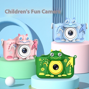 กล้อง HD ขนาดเล็กสองตัวปรับแต่งได้สำหรับเด็กฝาครอบซิลิโคนนิ่ม DSLR ขนาดเล็กที่มีเซ็นเซอร์ภาพ CMOS รองรับสื่อแบบไมโคร SD - Product Image 4