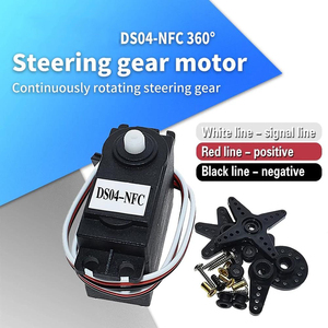 Servo DS04-NFC a rotazione continua di 360 gradi servi motore a ingranaggi a corrente continua per auto intelligente Robot torsione 5.5 kg/cm DC 4.8V-6V elettronica diy