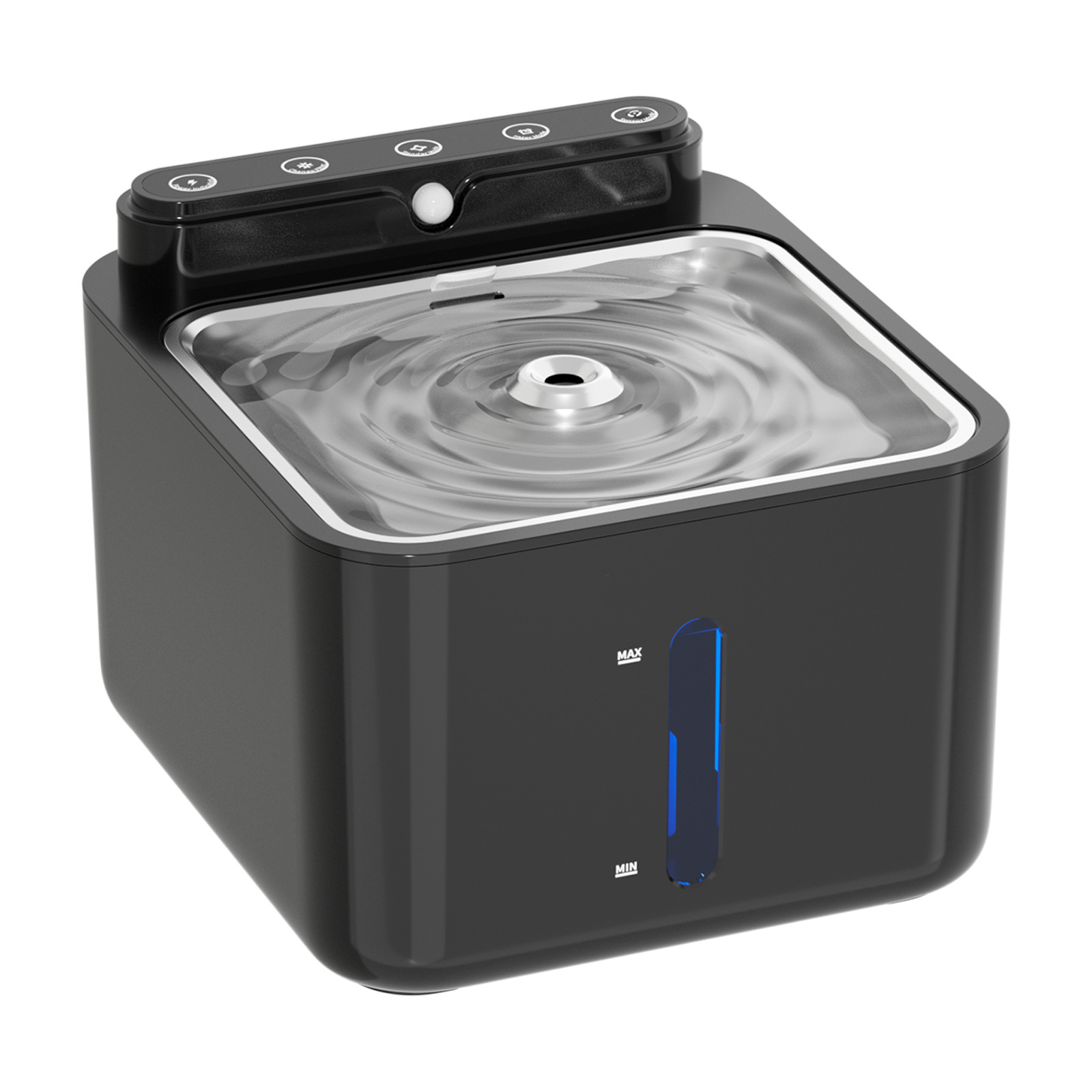 (Noir) Distributeur d'eau rechargeable pour chat