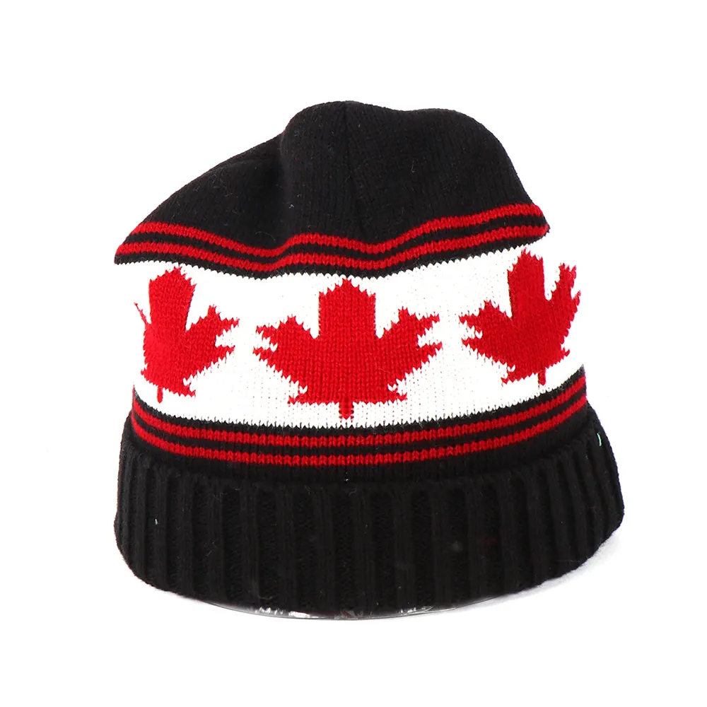 Popolare bandiera canadese cappelli Beanie personalizzati 32 squadre 100% acrilico Unisex Sport cappelli bandiera lavorati a maglia invernali personalizzati