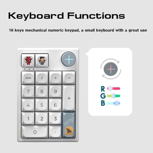 Darmoshark K3 PRO BT Wireless <strong>Numeric</strong> Mechanical <strong>Keypads</strong> 19 Key Hot Swap Custom Programming RGB <strong>Keypad</strong> Gaming <strong>Keyboards</strong> - Product Image 4
