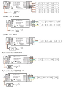 Приглушенный CCT RGB RGBW RGBCW RGB + W RGBCW + WW RGBWW умный светодиодный контроллер 5 в 1 с Wi-Fi - Product Image 6