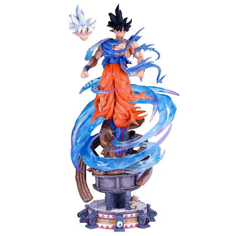 Venta al por mayor Dragon Balls 48,5 cm Enorme Goku Super Dios forma coleccionable modelo de juguete figurita Anime figuras de acción