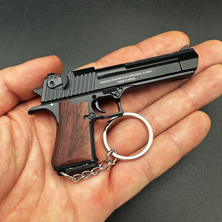 Imitation Wood Grain Grip, Black Desert Eagle