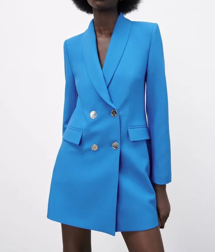 Blue with lining