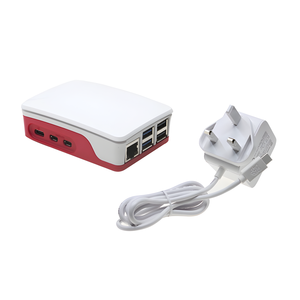 Offizielles Raspberry Pi 5 Gehäuse in rot-weißer ABS-Schale mit Netzteil - Product Image 2
