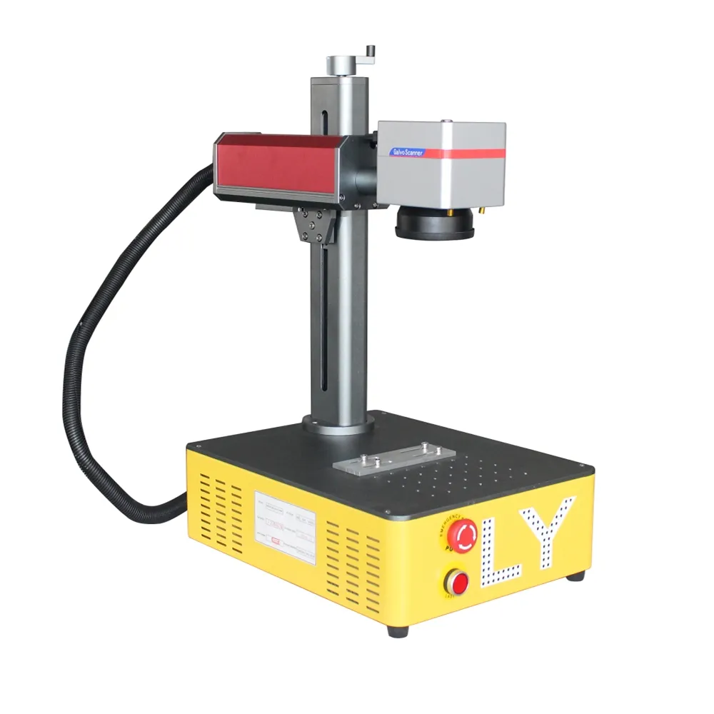 30W Raycus LY Mini Desktop 20W macchina da taglio per marcatura per incisione Laser a fibra per alimenti in metallo PVC con opzioni 220V 110V