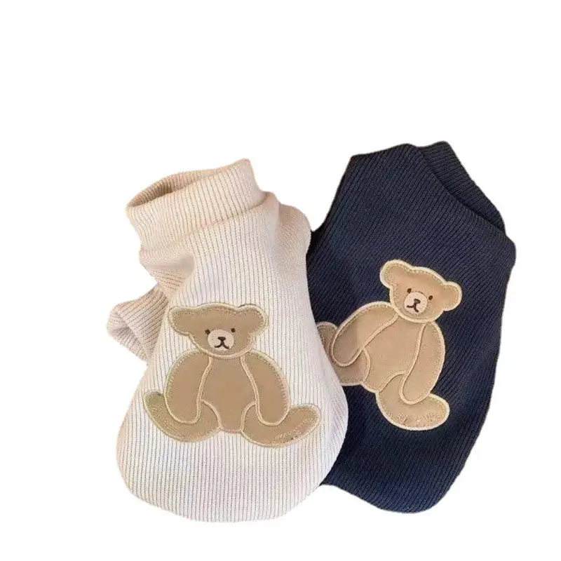 Cane Teddy Bear maglieria maglione abbigliamento Pet cani di piccola taglia autunno e inverno vestiti carini per cane