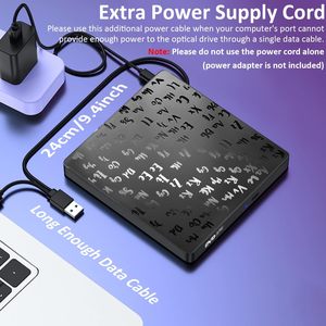7合1 USB C型外部光驱光盘刻录机阅读器写入器多功能DVD驱动器 - Product Image 5