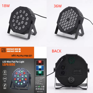 ไฟเวที LED 18W/36W RGB พร้อมเอฟเฟกต์แสงยูวีแหล่งเลเซอร์ควบคุมระยะไกลโหมด DMX512การให้คะแนน IP65สำหรับการใช้งานดีเจ - Product Image 3