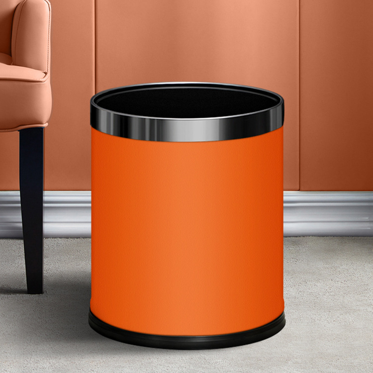 10L Vibrant Orange with Silver Ring