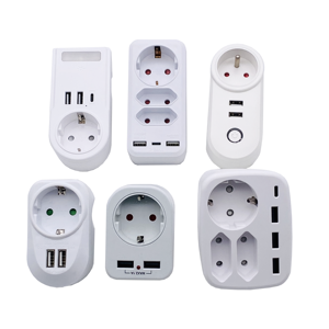 <strong>Multi</strong> Conversion Socket 250V 16A <strong>EU</strong> 3 Way Power <strong>Adapter</strong> <strong>Plug</strong> <strong>with</strong> USB Germany Standard 3680W 3 Outlets Outlet Electr 1 Usb - Product Image 2