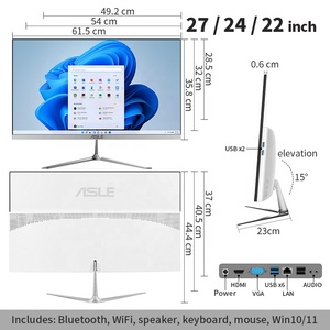 24インチIntel Core I5ギャミングPCコンピュータすべて1台のPCで超薄型ベゼルデスクトップオールインワンコンピュータ - Product Image 6