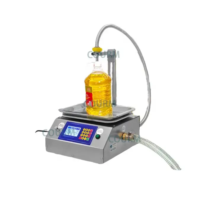 Small Automatic Honey Mineral Water Disinfection Water Liquor Edible Oil Glue Viscous Liquid Liquid Weighing Filling Machine