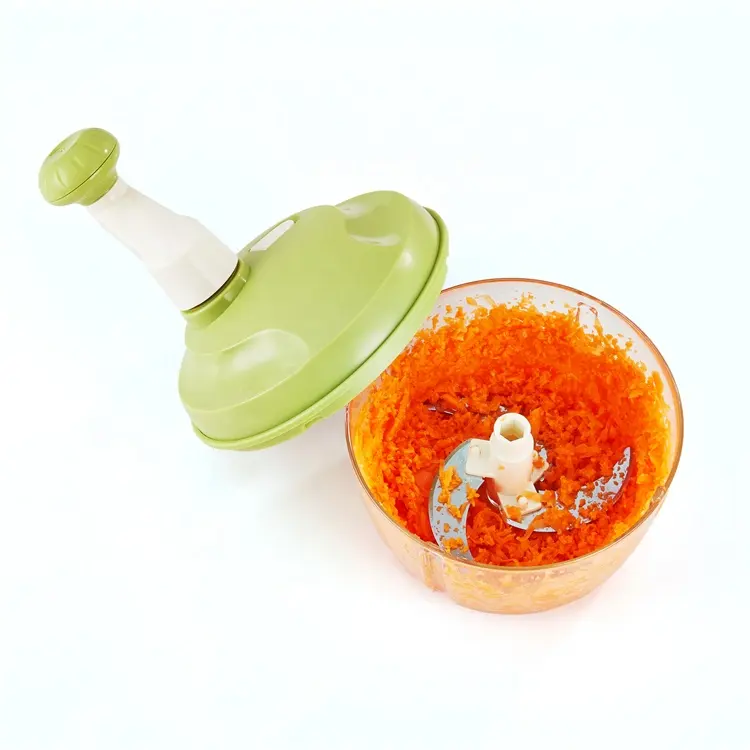 43Mm Handmatige Push Speedy Food Chopper Mes Met De Hand Aangedreven Mini-Ui Groentechopper Roestvrijstalen Messen