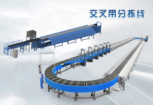 Express Automatic Sorting Logistics Machine Intelligent Circular Cross Belt Conveyor Assembly <strong>Material</strong> <strong>Handling</strong> Equipment - Product Image 4