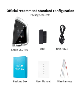 2024 nuevo Universal GPS Smart Remote Car Key Keyless Entry Push Start/Stop Auto Lock con pantalla táctil LCD para - Product Image 5