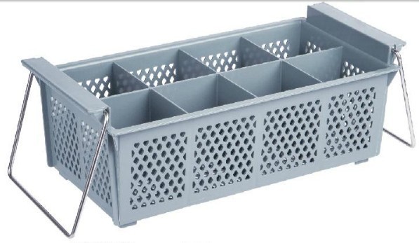 Light gray - 8-compartment cutlery basket, 42.5*20.6*15