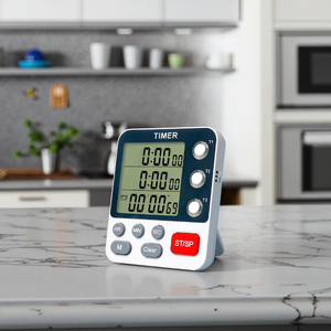 Orologio con Timer visivo digitale intelligente 3 modalità di cronometraggio da tavolo Timer di Pomodoro personalizzato da cucina per cucinare promemoria conto alla rovescia per le uova studio per bambini - Product Image 1