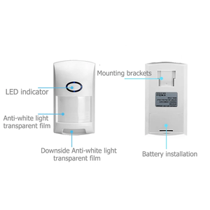 Hareket sensörü 25kg Pet bağışıklık ev hırsız akıllı Alarm sistemi için 433MHz kablosuz PIR detektörü Alarm - Product Image 4