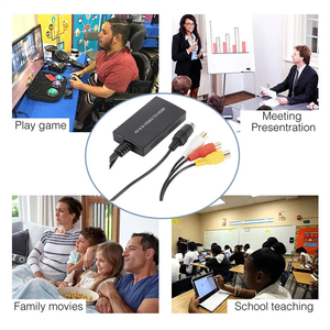 1080p UP Scaler，带RCA & S-Video双输入，PAL/NTSC开关USB电源影音/S-Video转HDMIConverter盒，适用于PS2/N64/VCR - Product Image 6
