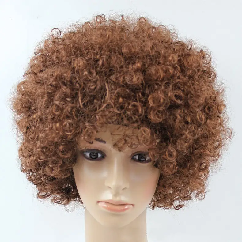 Hot selling Football Fan Hair Wig Clown Hair Wigs Masquerade Afro for Adult