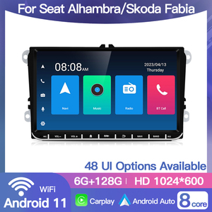 2 Din Android Car Radio GPS WiFi RDS Carplay Autoradio Multimedia Player for VW Seat Alhambra-Skoda Fabia Stereo <strong>Navi</strong> Video Auto - Product Image 3