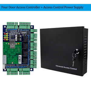 Sistema di pannelli di controllo accessi a quattro porte di rete TCP/IP tramite controllo PC con scheda RFID e blocco elettromagnetico