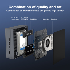 MinipcオールインワンポータブルデスクトップPCミニコンピューターIntel11th Gen CeleronプロセッサーN5105ミニPCOEM - Product Image 6