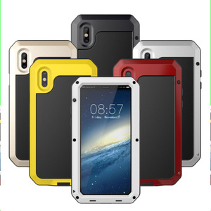 防塵耐衝撃防水アーマーメタル携帯電話ケースApple iPhone 14 13 Pro Max 12 11 XR 8 7 Plus 6用の頑丈な電話ケース - Product Image 1