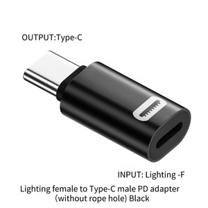 适用于iPhone 15平板电脑的C型至8针转换器适配器35W PD快速充电480Mbps 9V 3A铝合金数据转换器 - Product Image 2