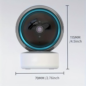 P6slite 2.4Gワイヤレス3MPセキュリティPTZカメラかわいいデザインフルカラーナイトビジョン128G TFカードモーション検出アラーム屋内カム - Product Image 2