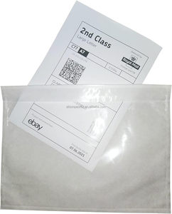 透明塑料运输标签套包装纸信封空白装箱单文件信封袋 - Product Image 4