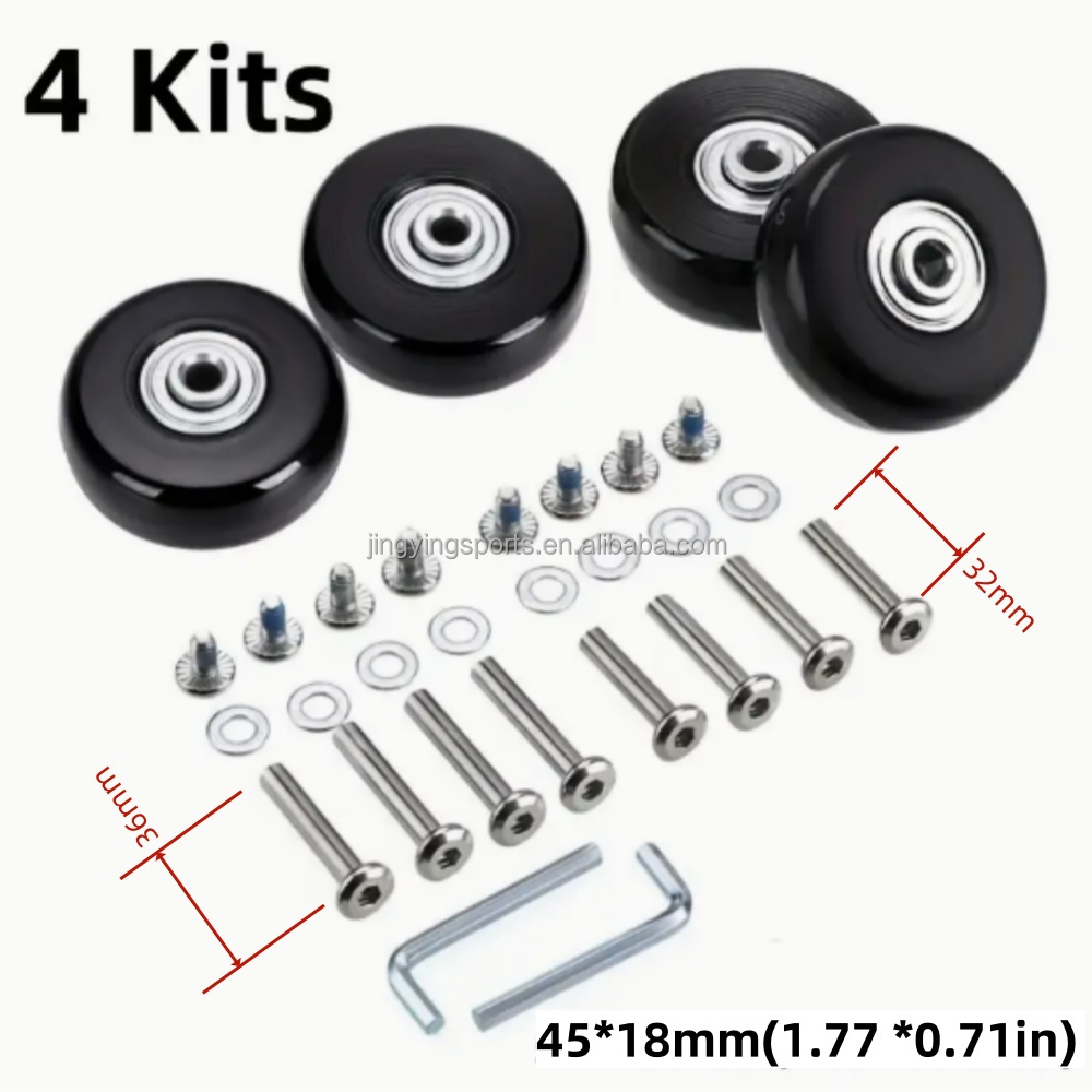 Black Pu-45*18mm -4 Kits-330g