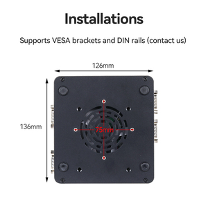 XCY Fanless Mini PC J4125 J4105 DDR4 M.2 SSD RS232 RS485 2x LAN GPIO mpCIE 4G LTE 8x USB LVDS computador industrial