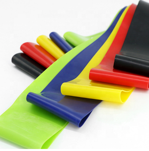 Banda elástica de resistencia de ejercicio largo de látex TPE, conjunto de logotipo personalizable para Fitness, entrenamiento en casa, culturismo, estiramiento de botín - Product Image 4