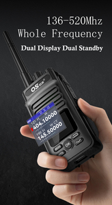 136-600Mhz Full Frequency UV8000 Walkie Talkie 10w PMR due vie Radio con cavo di programmazione e auricolare - Product Image 5