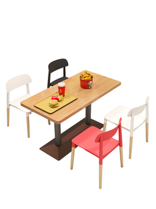 Quán Cà Phê trường học thức ăn nhanh nhà hàng bàn ghế cho cửa hàng bánh burger của <span class=keywords><strong>MacDonald</strong></span> - Product Image 6