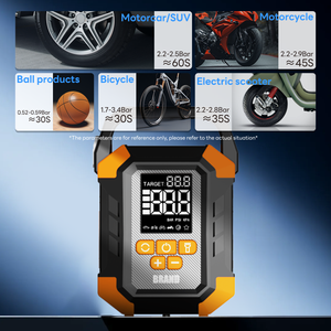 Motore Brushless compressore d'aria saltare Starter-150psi pressione Max ABS pressione pneumatico Monitor LED SOS luce digitale manometro - Product Image 4