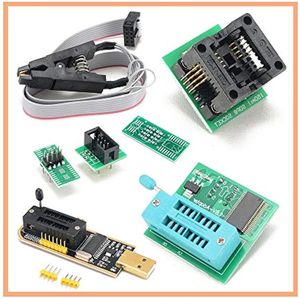 AIsmartlink Flash 1,8 V Adaptador + SOP8 SOIC8 a DIP8 Adaptador Convertidor de enchufe EEPROM Flash BIOS Programador USB + SOIC8 SOP8 Clip de prueba