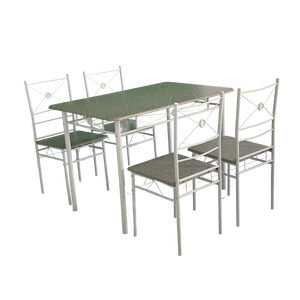 Modern <strong>Table</strong> <strong>Set</strong> Dining Room Furniture <strong>Set</strong> with 4 Chairs and Dinner <strong>Table</strong> - Product Image 1