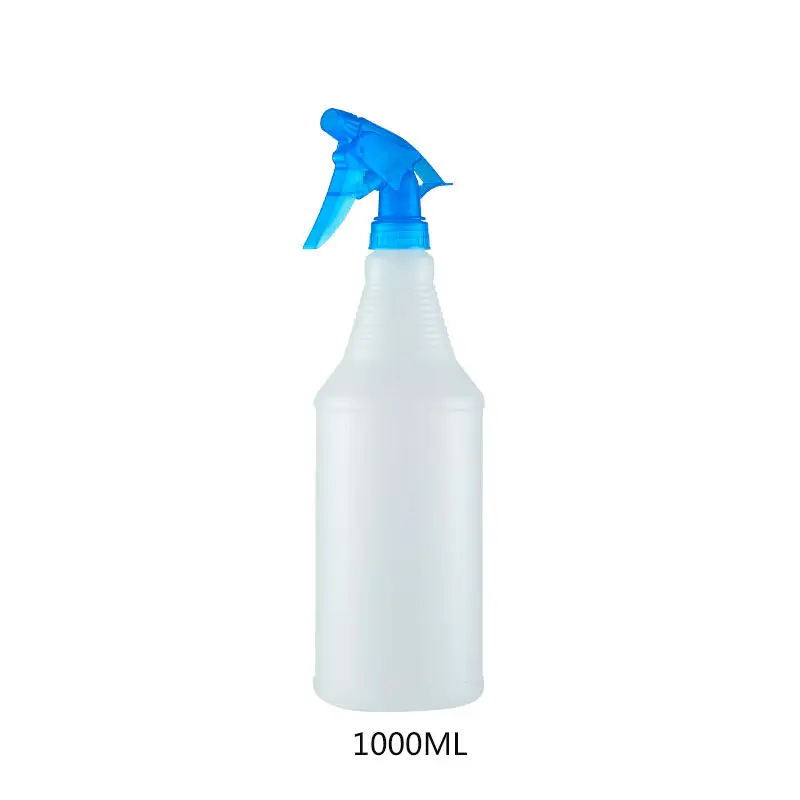 Garrafa spray de cabelo de 1000ml, recipiente detergente para uso em spray, vaso, pote em plástico