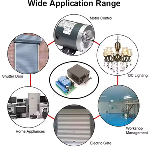 Für Promotion 10 Tage 12V 24V DC Controller 2ch Kanal Wireless Rf Fernbedienung 433,92 MHz Lerncode - Product Image 4