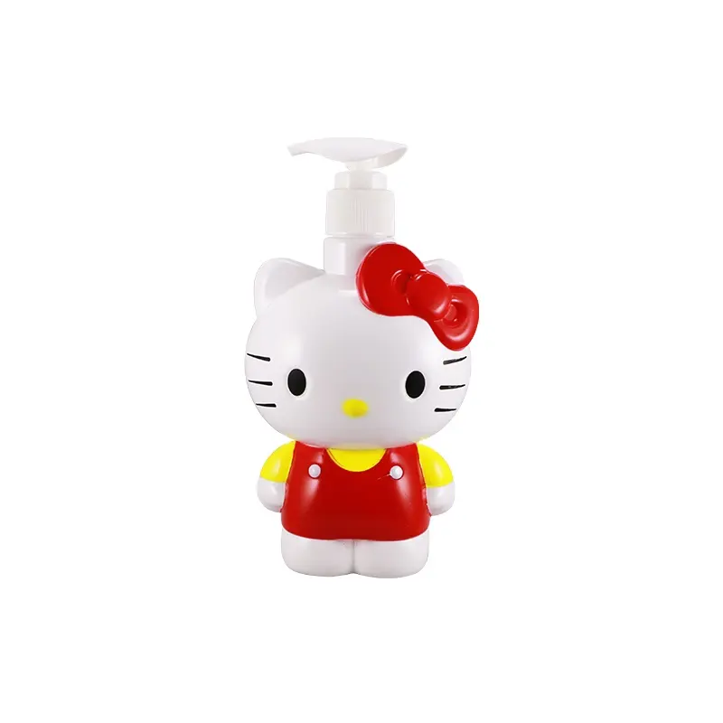 380 ML Plastik hello kitty şekli kozmetik krem/losyon şişesi cilt bakım kabı B236